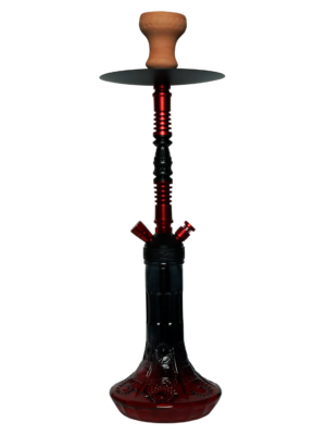 Contemporary hookah with glass base and hookah head
