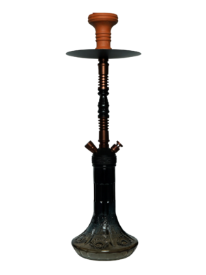 Contemporary hookah with glass base and hookah head