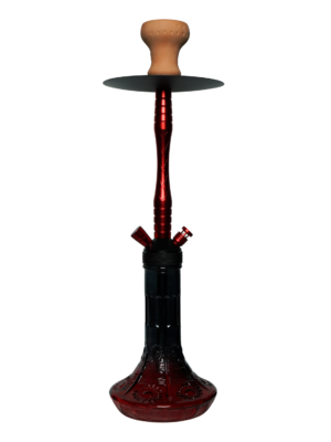 Contemporary hookah with glass base and hookah head
