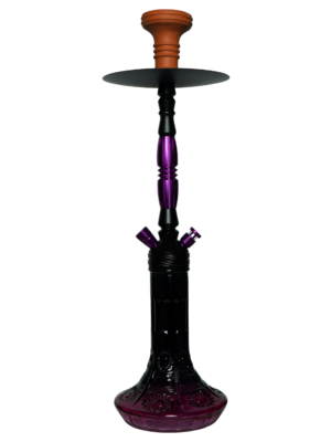 Contemporary hookah with glass base and hookah head