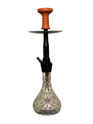 Contemporary hookah with glass base and hookah head