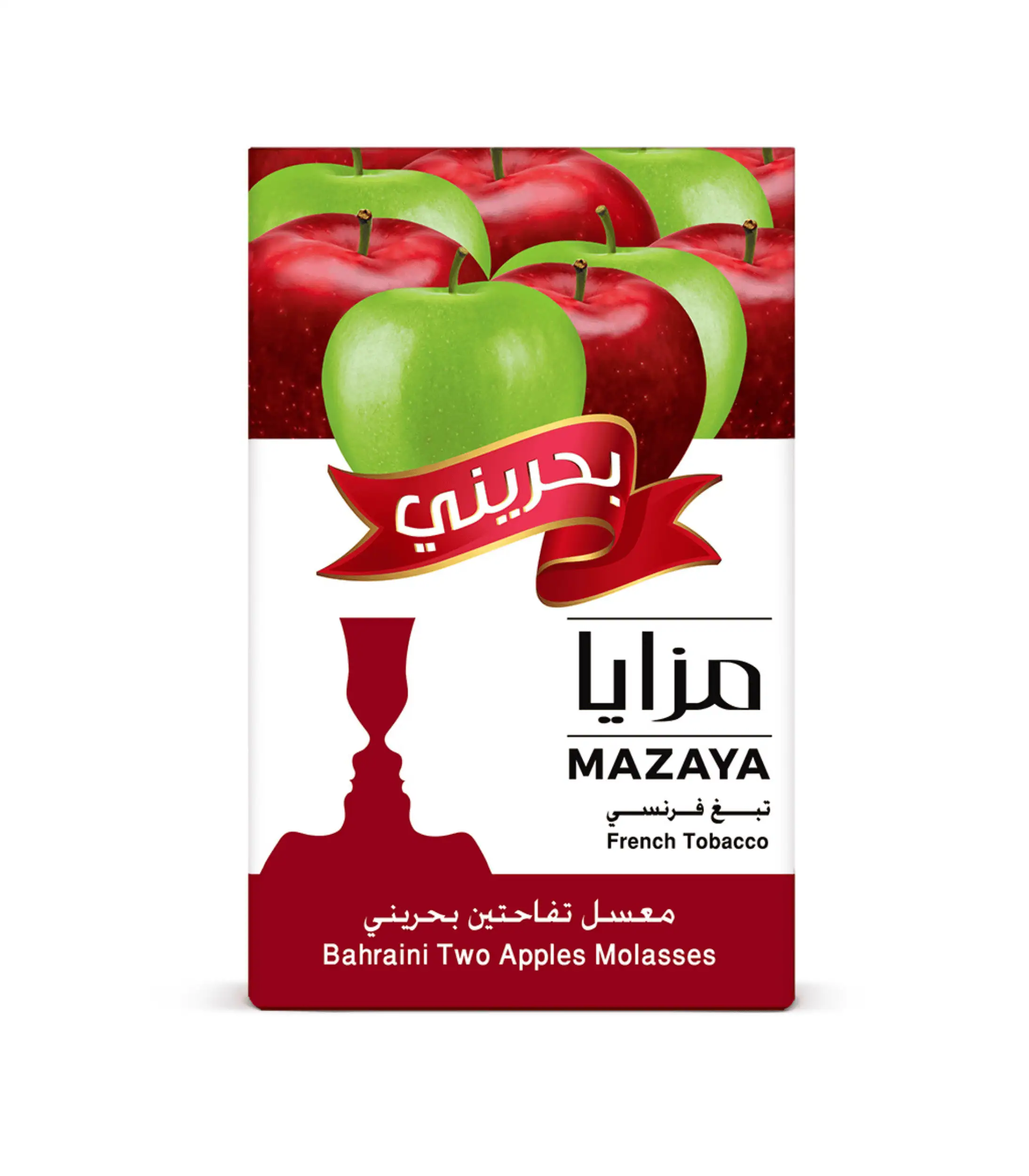 Buy Mazaya Two Apples Bahraini Shisha Molasses - Authentic Red and Green Apple Hookah Tobacco at Hookah Home Lebanon