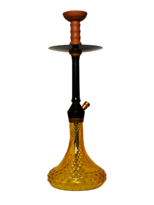 Contemporary hookah with glass base and hookah head