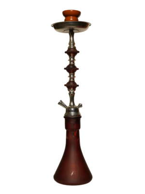 Contemporary hookah with glass base and hookah head