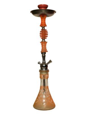 Contemporary hookah with glass base and hookah head