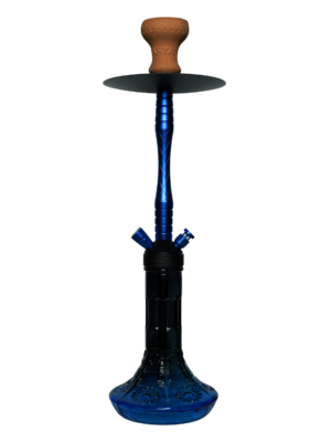 Contemporary hookah with glass base and hookah head