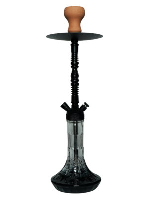 Contemporary hookah with glass base and hookah head