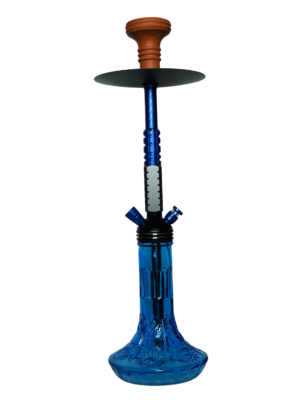 Contemporary hookah with glass base and hookah head