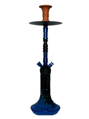 Contemporary hookah with glass base and hookah head