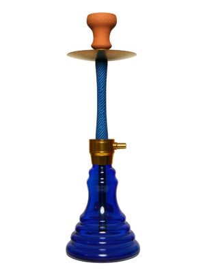 Contemporary hookah with glass base and hookah head