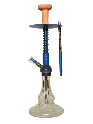 Contemporary hookah with glass base and hookah head