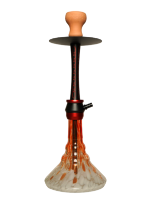 Contemporary hookah with glass base and hookah head