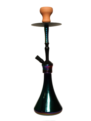 Contemporary hookah with glass base and hookah head