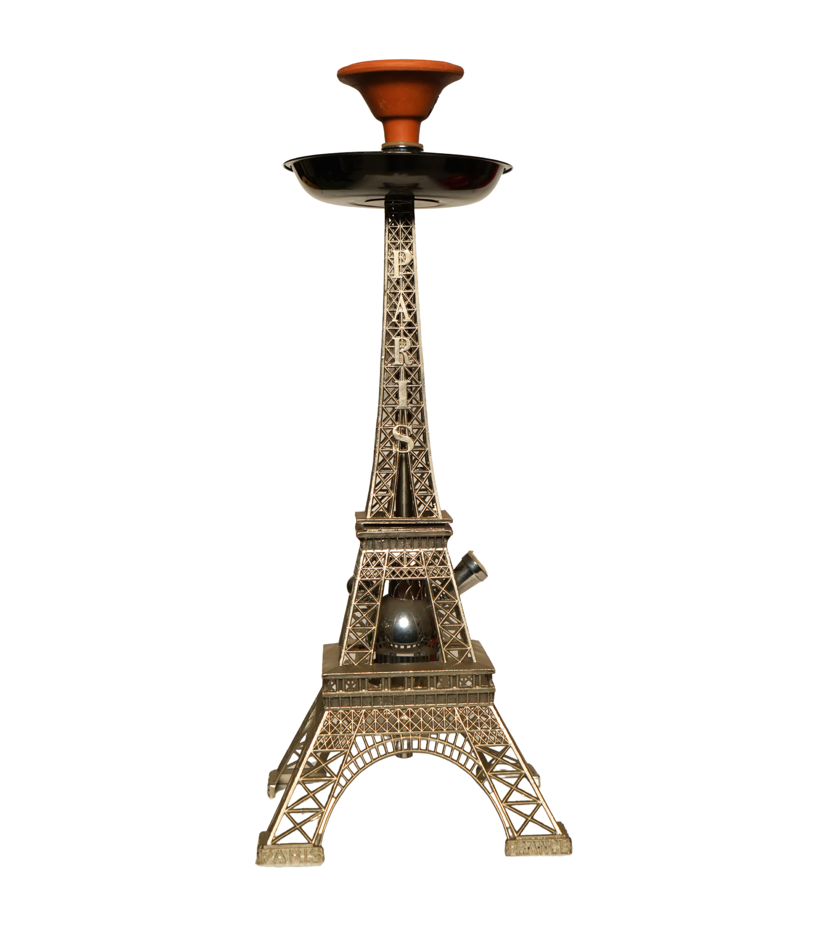 Contemporary hookah with glass base and hookah head