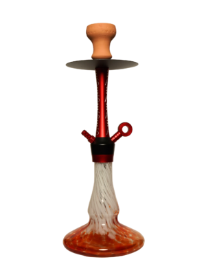 Contemporary hookah with glass base and hookah head