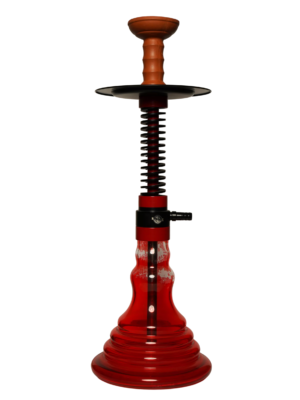 Contemporary hookah with glass base and hookah head