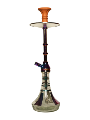 Contemporary hookah with glass base and hookah head