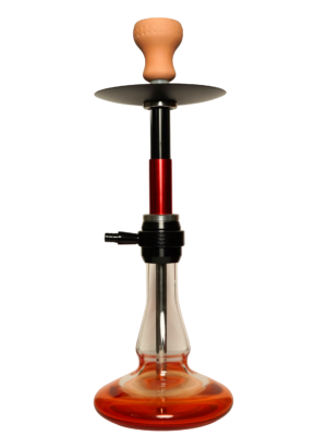 Contemporary hookah with glass base and hookah head