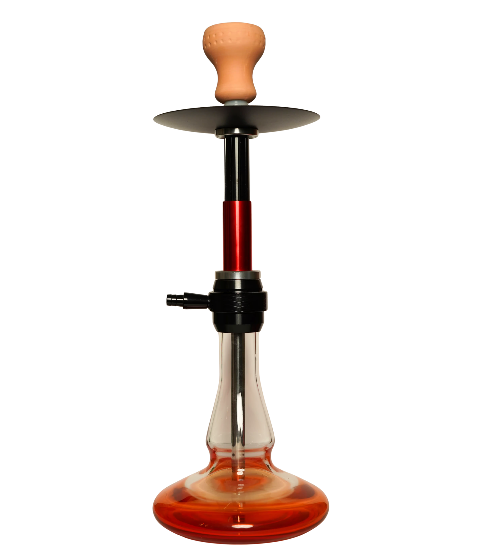 Contemporary hookah with glass base and hookah head