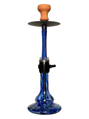 Contemporary hookah with glass base and hookah head