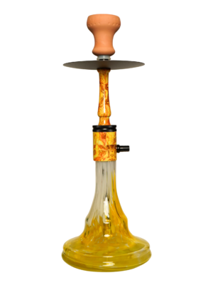 Contemporary hookah with glass base and hookah head