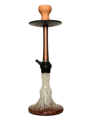Contemporary hookah with glass base and hookah head