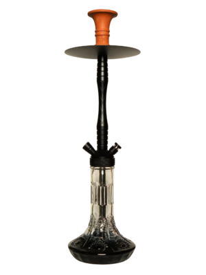 Contemporary hookah with glass base and hookah head