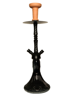 Contemporary hookah with glass base and hookah head
