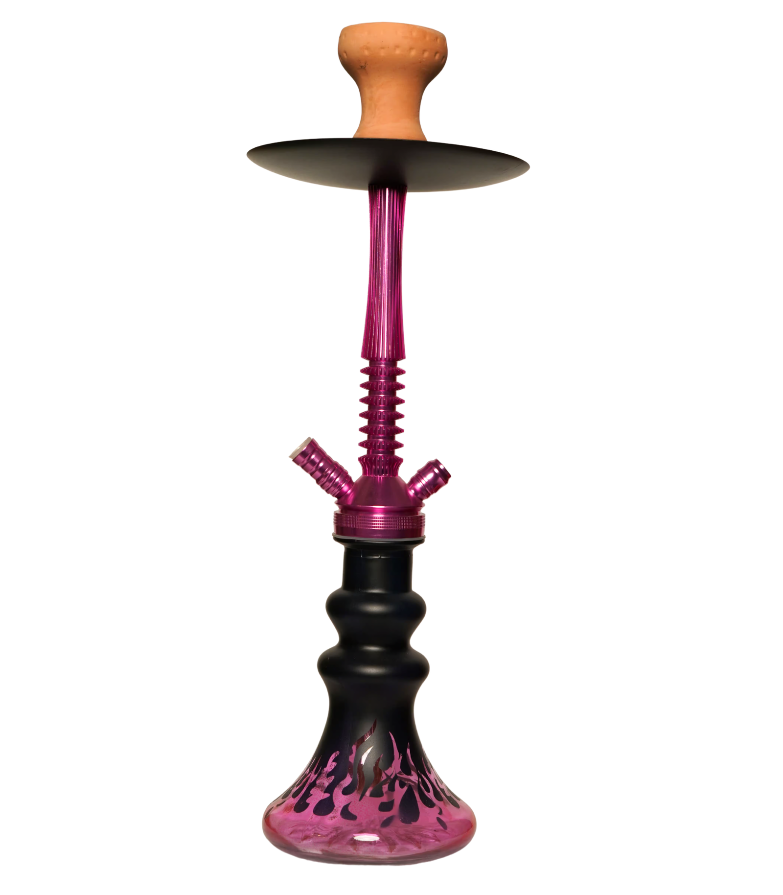 Contemporary hookah with glass base and hookah head
