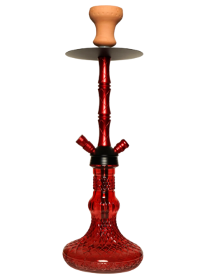 Contemporary hookah with glass base and hookah head