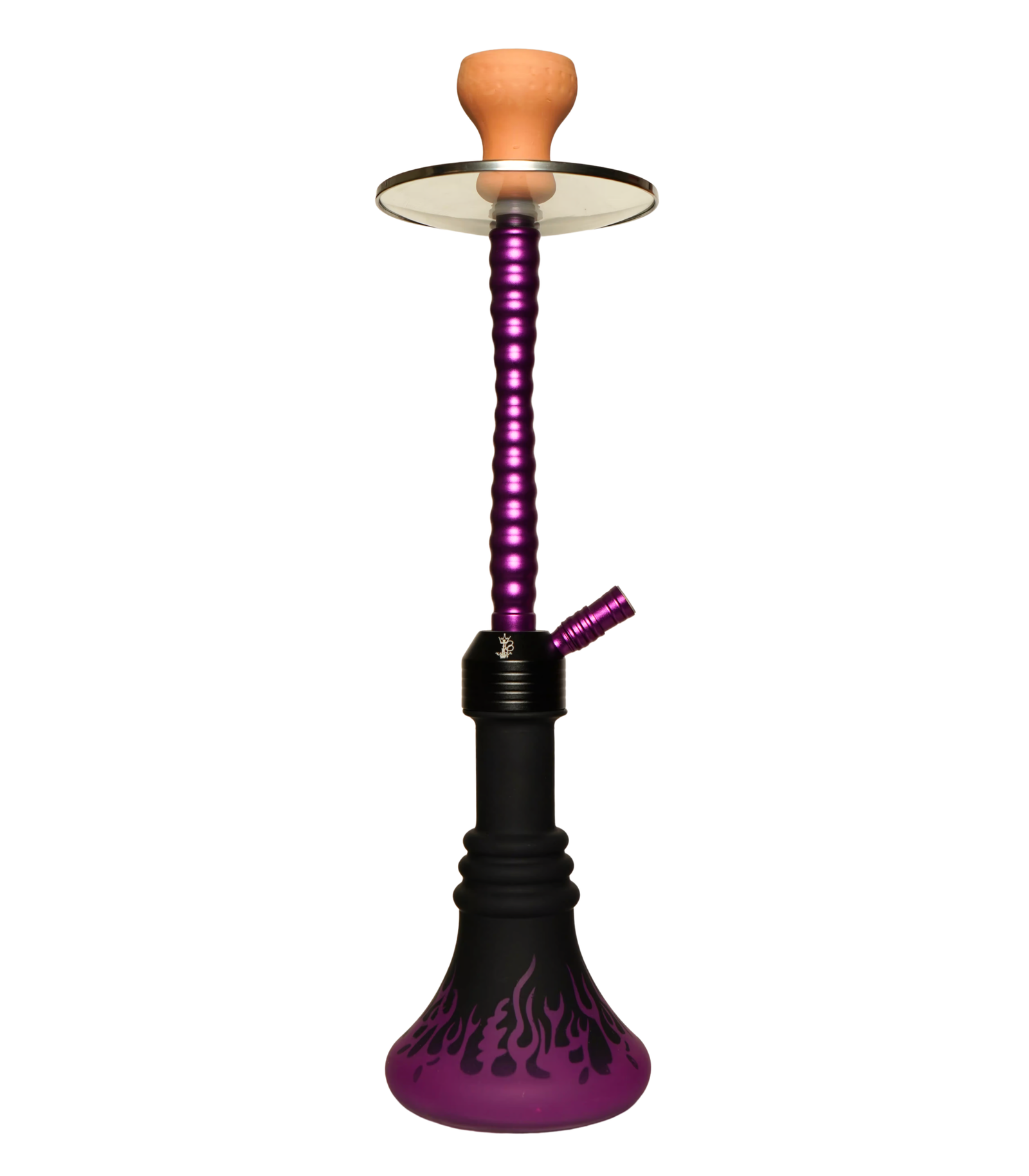 Contemporary hookah with glass base and hookah head