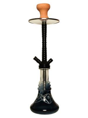 Contemporary hookah with glass base and hookah head