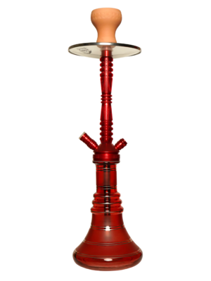Contemporary hookah with glass base and hookah head