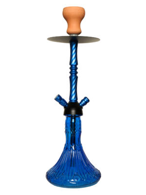 Contemporary hookah with glass base and hookah head