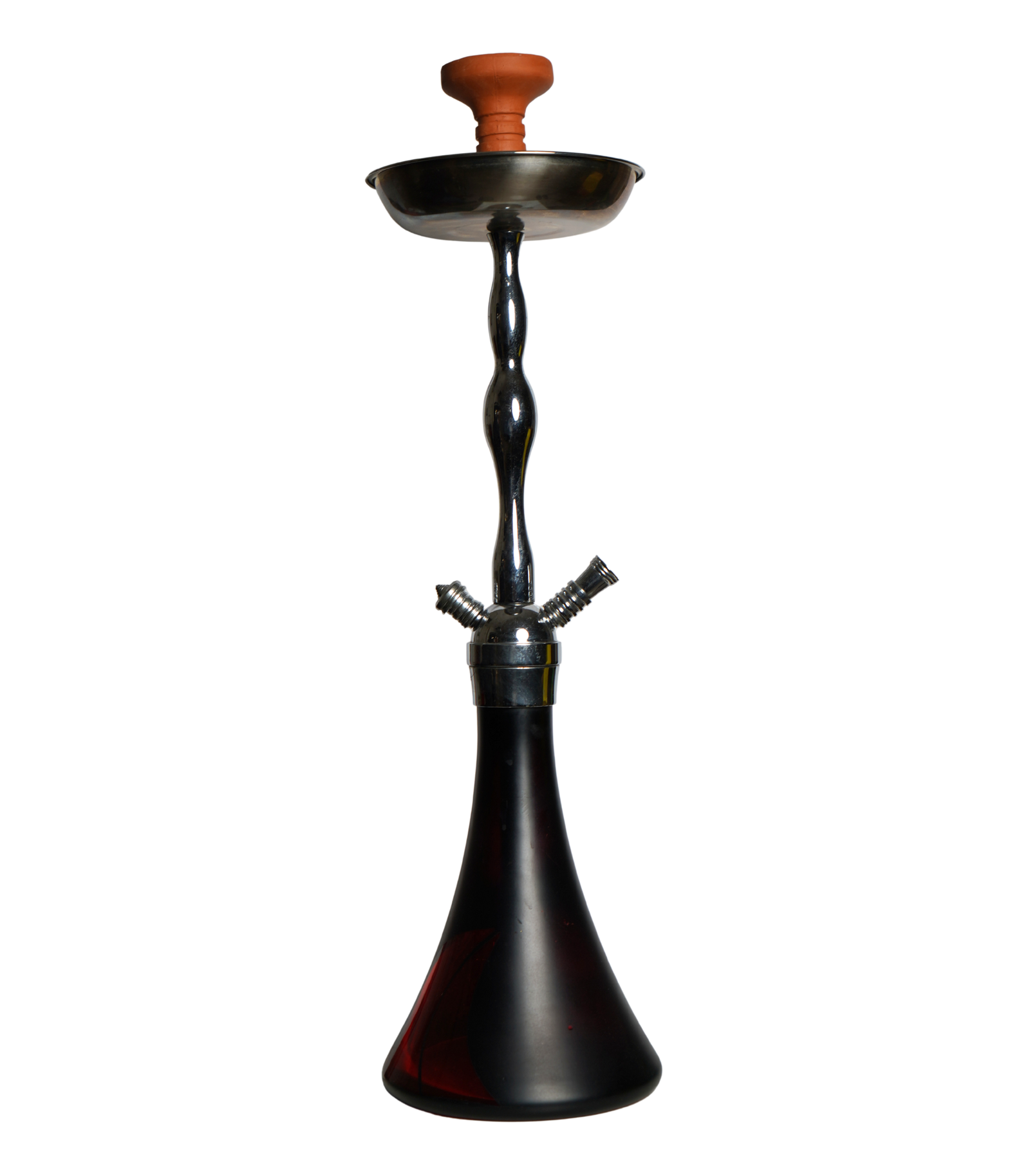 Contemporary hookah with glass base and hookah head