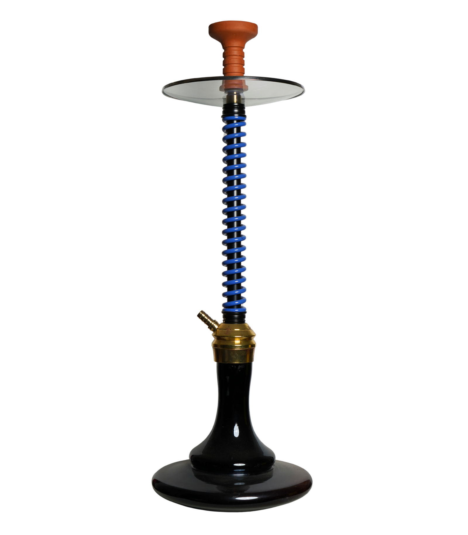 Contemporary hookah with glass base and hookah head