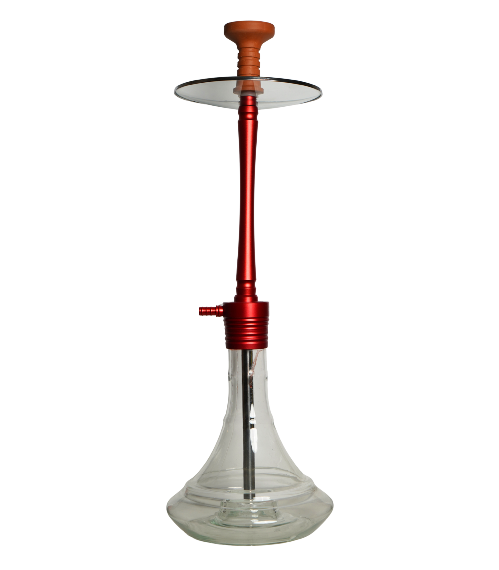 Contemporary hookah with glass base and hookah head