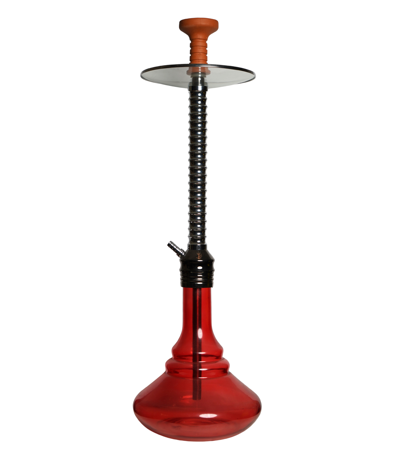 Contemporary hookah with glass base and hookah head