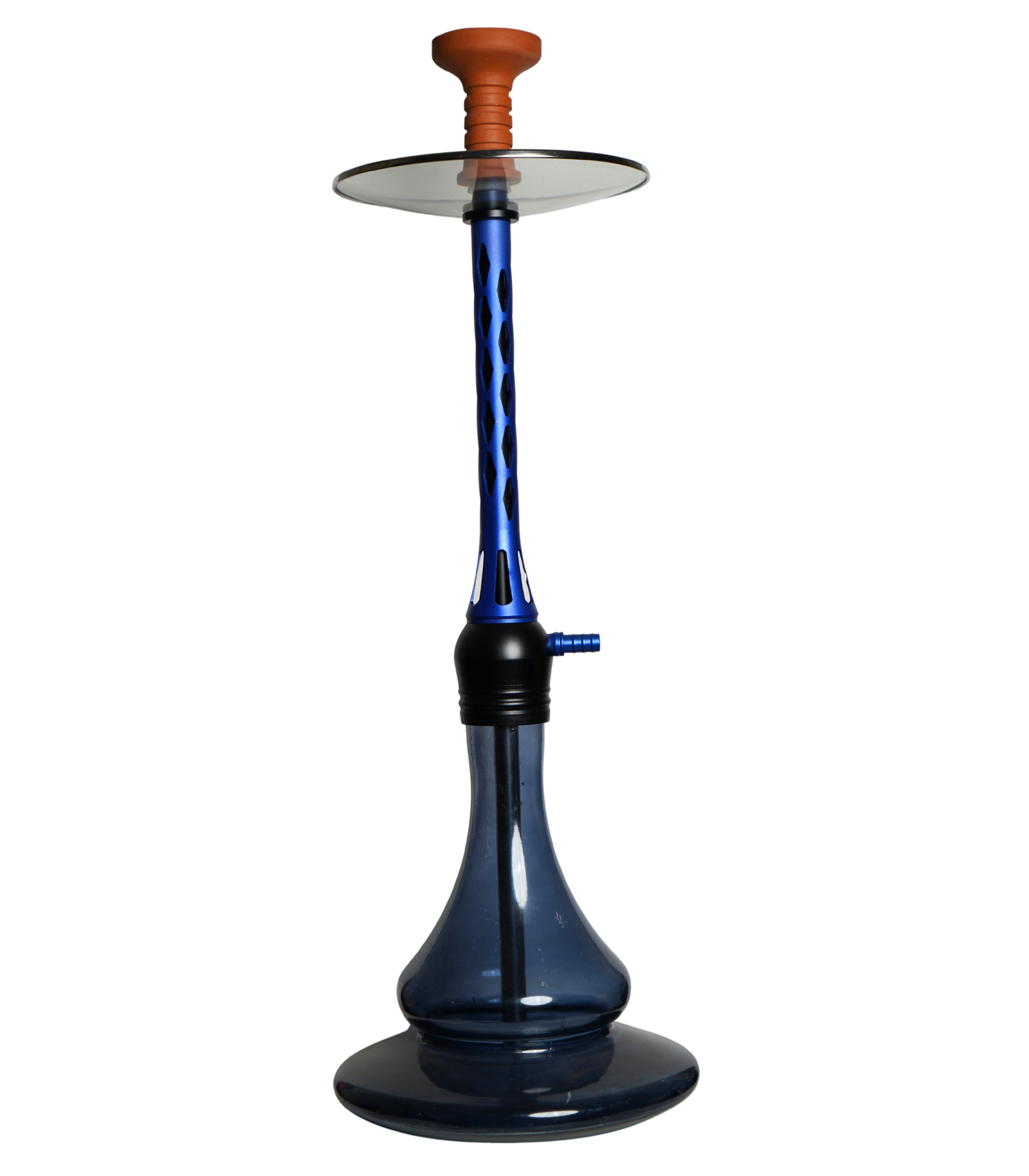 Contemporary hookah with glass base and hookah head