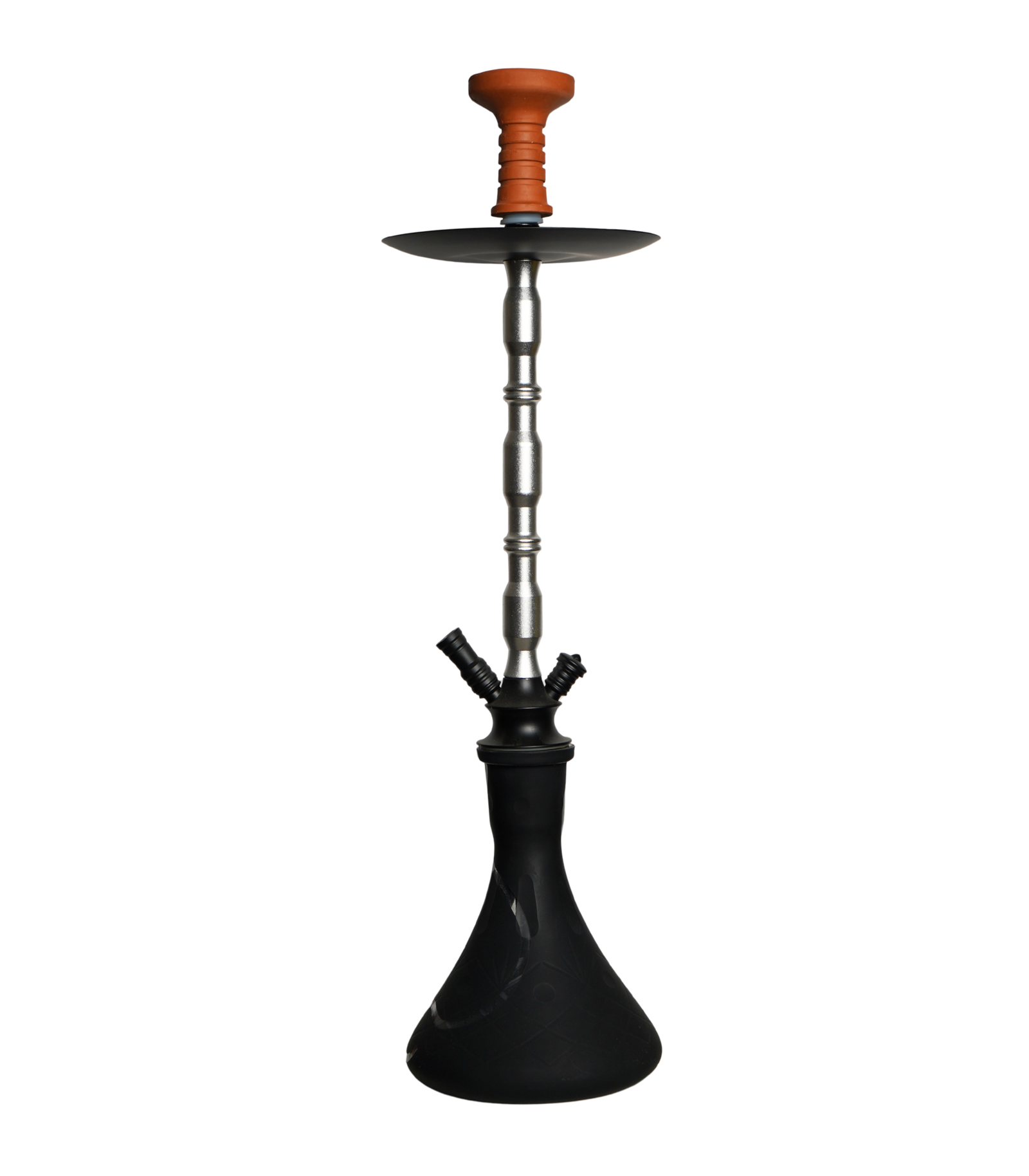Contemporary hookah with glass base and hookah head