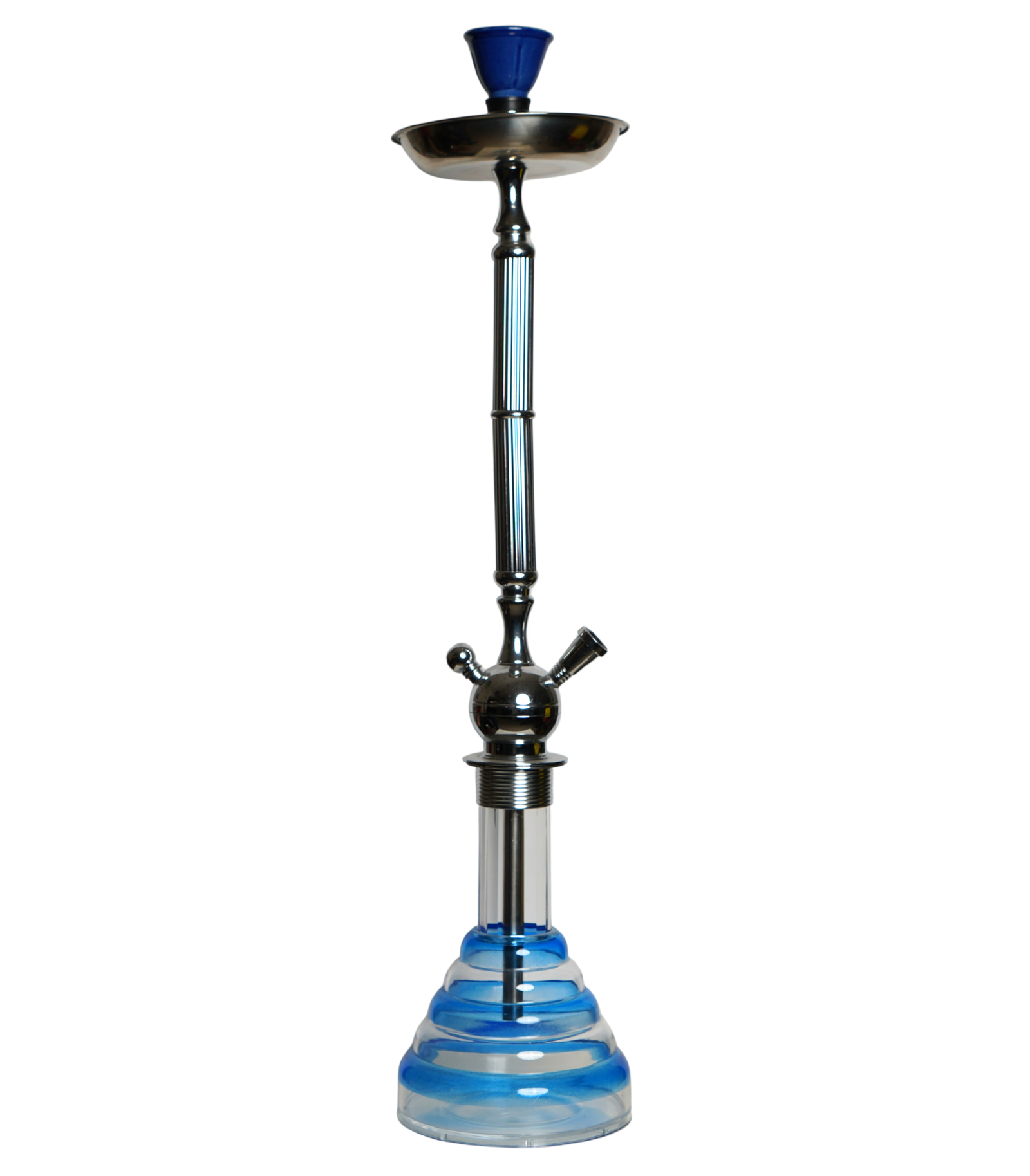 Contemporary hookah with glass base and hookah head