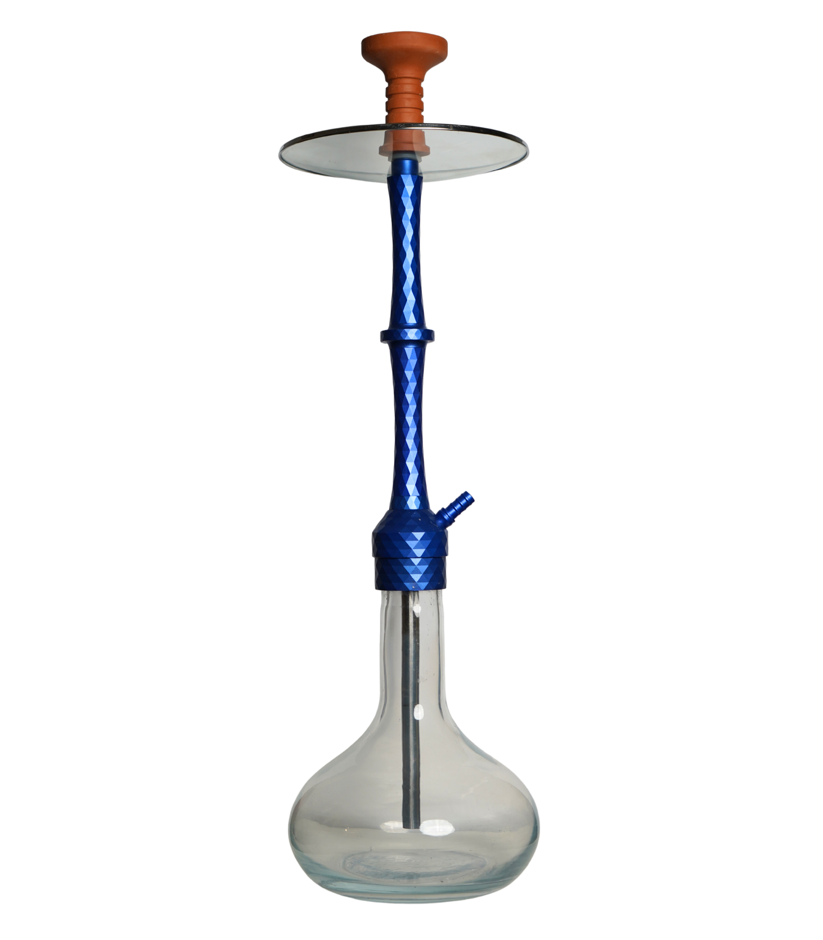 Contemporary hookah with glass base and hookah head