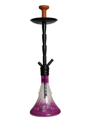 Contemporary hookah with glass base and hookah head