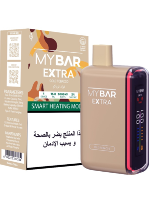 My Bar vape gold tobacco disposable vape device