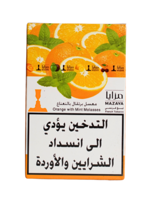 Mazaya orange with mint 50g hookah tobacco Lebanon